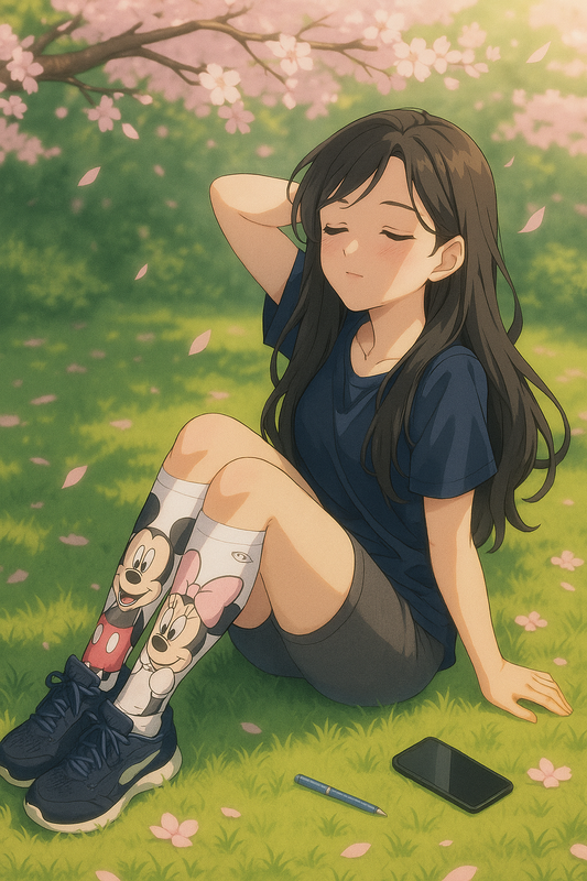 Angie usando las medias, una tarde de picnic e ideas de negocio 💕